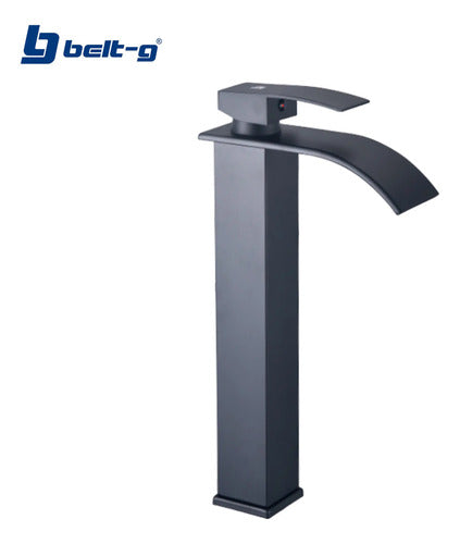Grifo Lavamanos Monomando Duck (alto) Black - Gri-1497 Negro Mate