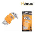 Juego De Llaves Hexagonales Cortas Hoteche