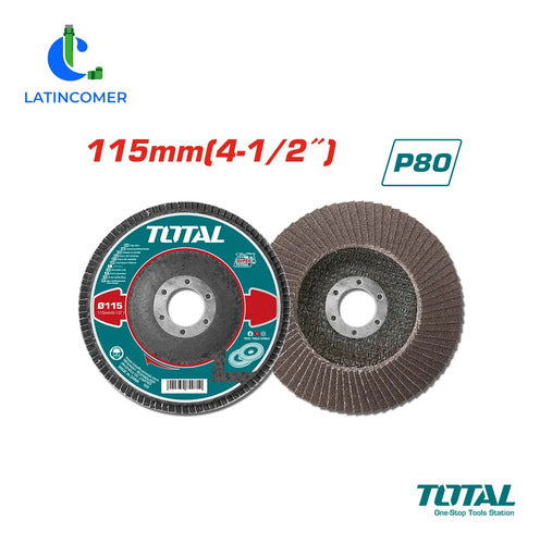 Disco De Lija Flap 4 1/2 Pulgadas Grano 80