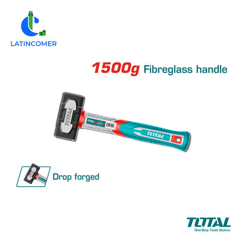 Martillo Cuadrado 1500 Gr Mango De Fibra De Vidrio - Total
