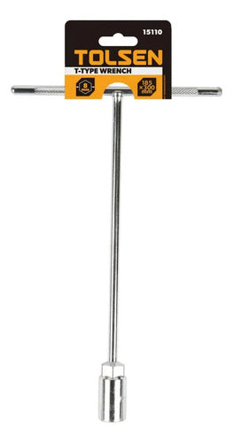 Llave Tipo T 8x185x300mm Tolsen 15110 Plateado