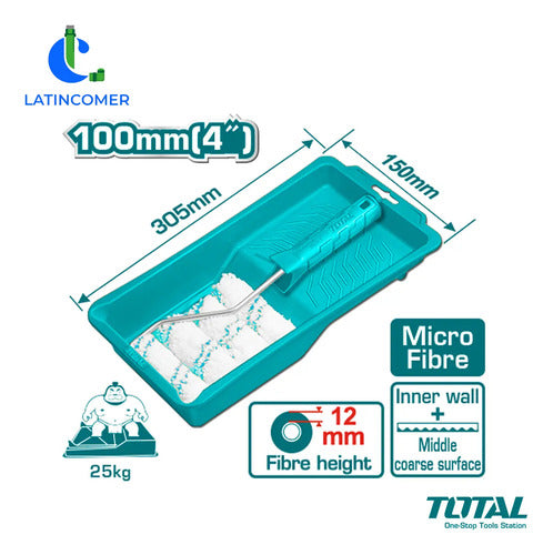 Rodillo De Pintura Total Tht811210061 6 En 1 Lana