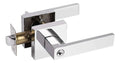 Cerradura De Palanca Cromada Habitación Bari Plateado