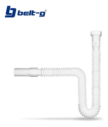 Sifon Para Fregadero Plastico Extensible 1.1/2 . Gri-1917 Blanco