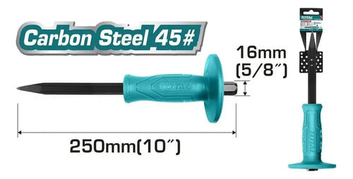 Cincel De Acero Al Carbon (cabeza 4mm, Largo 16mm) Total