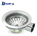 Desague Fregadero Acero Inox. Extension Acero De Lujo Plateado
