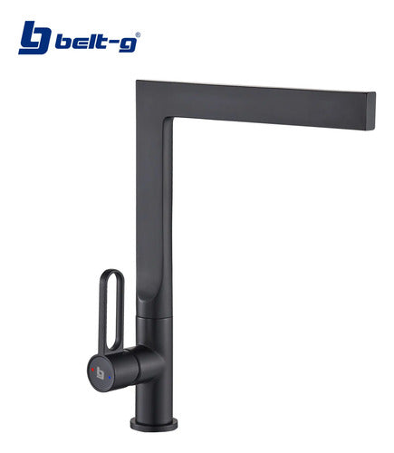 Grifo Fregadero Monomando Prestige Black Negro Mate