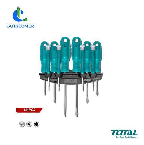 Juego De Destornilladores 10 Piezas - Total