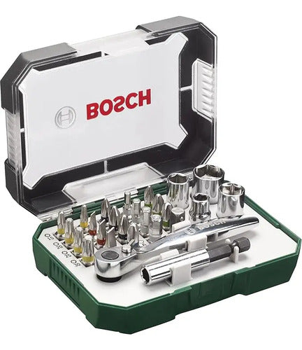 Juego De Puntas Y Dados 26 Pzas Bosch
