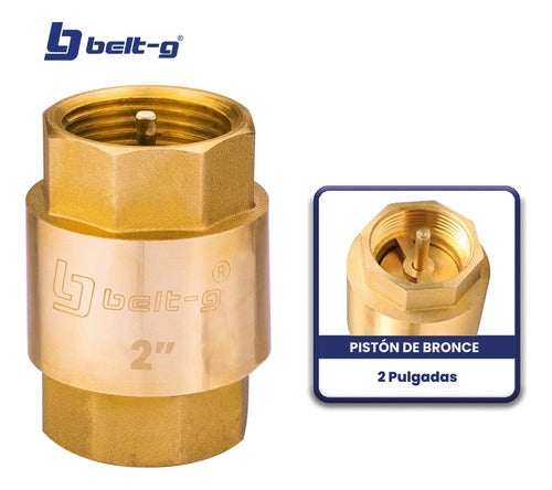 Valvula Check 2 ..... Piston De Bronce Belt-g