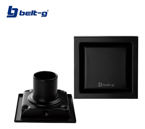 Rejilla Acero Inox. Doble Face 10cm Cuadrada Black Belt-g