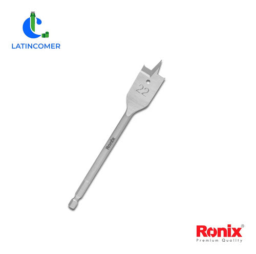 Broca Plana Para Madera De 22 Mm