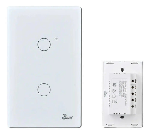 Bari Serie Neve - Interruptor Smart Doble