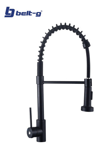 Grifo Fregadero Monomando Bridge Black. Gri-1520 Negro Mate