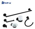 Accesorios Para Baño 6 Pzas. Belt-g Black Negro