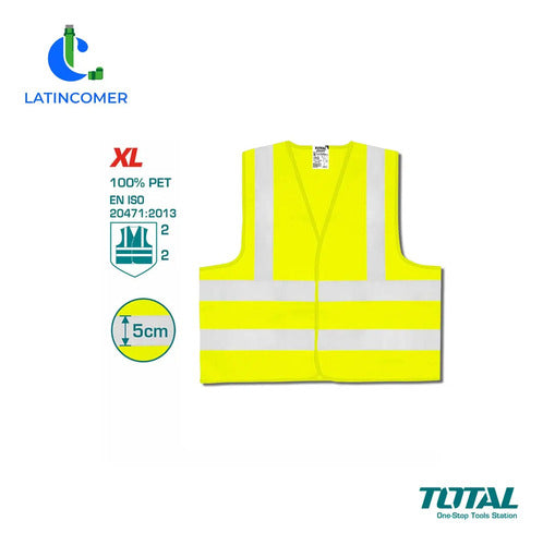 Chaleco Reflector Amarillo - Total Amarillo Xl