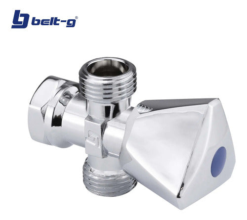 Llave De Arresto 1/2 X 1/2 Trion (doble Salida) - Gri-0442