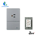 Bari Serie Grigio - Interruptor + Tomacorriente Con Tierra
