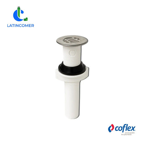 Desague Lavamanos C/rejilla D/acero Inox Blanco
