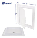 Tapa Registro Plastica Pared 8 X 8 - Gri-1197