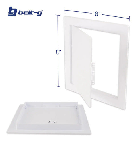 Tapa Registro Plastica Pared 8 X 8 - Gri-1197