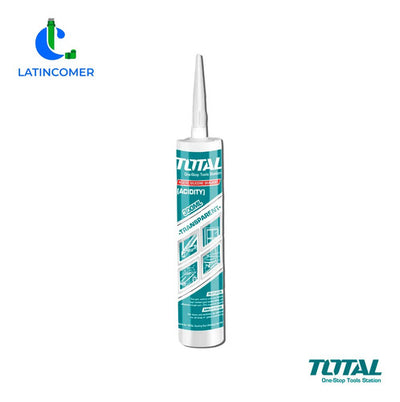 Silicón Sellante Acético Color Transparente - 300ml - Total