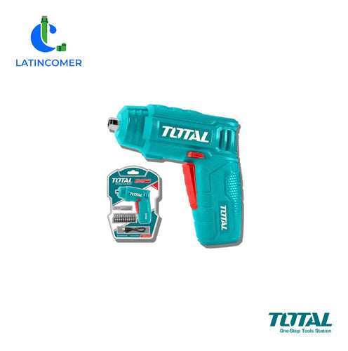 Destornillador Inalambrico 4v Vastago Hexagonal 1/4 Total Turquesa