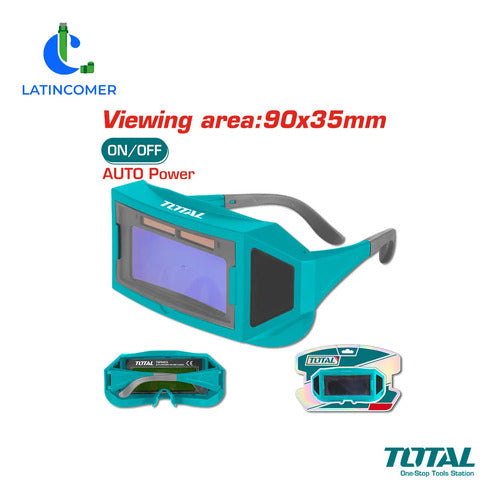 Gafas De Soldadura Con Oscurecimiento Automático - Total Turquesa Liso