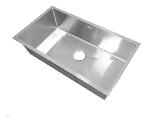 Fregadero Una Tina Acero Inox Bajo Tope 82x45x22 Bari