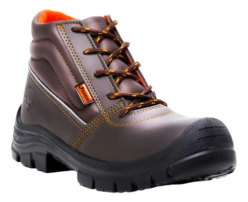 Botas De Seguridad Marca Saga Marrón 40
