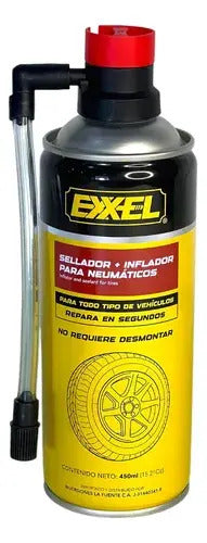 Sellador Inflador Para Cauchos (antiespiche) Exxel 450 Ml