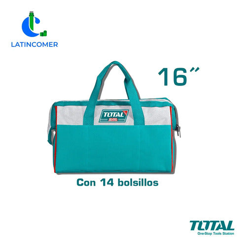 Bolso Total 16 Bolsillos Azul Petróleo