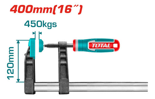 Prensa Sargento Tipo F 120x400mm 450 Kg Total