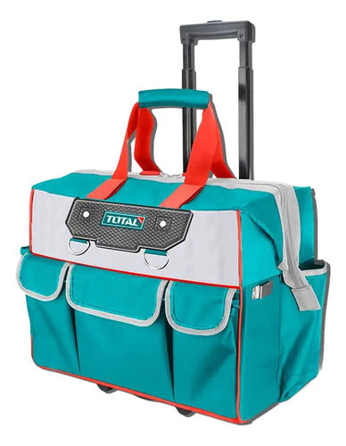 Caja De Herramientas Bolso Con Ruedas 20 Carga 20kg Turquesa
