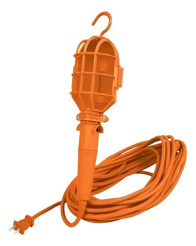 Lampara De Emergencia Plastica 7 Mts Brufer Naranja