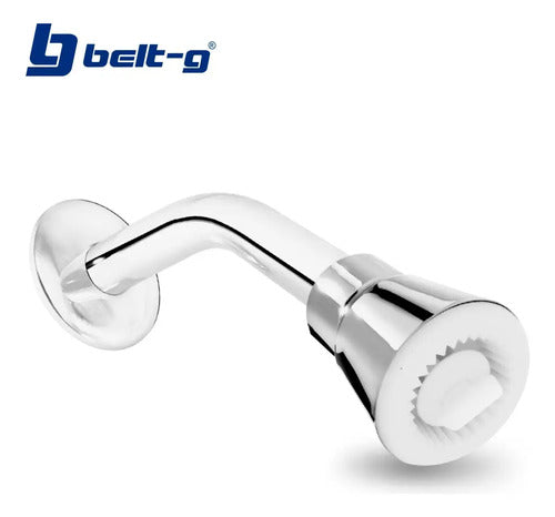 Regadera Metalica Presion - Gri-0047 Plateado Cromado