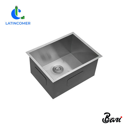 Fregadero Una Tina Acero Inoxidable Bajo Tope 55x45x22 Plateado