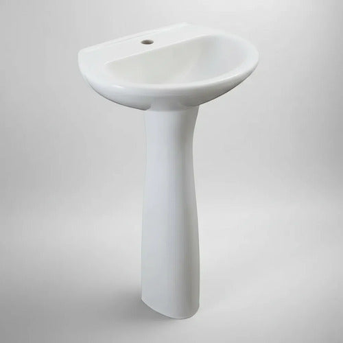 Lavamano Giona Blanco Con Pedestal Aqua Nuova Blanco Alto Brillo