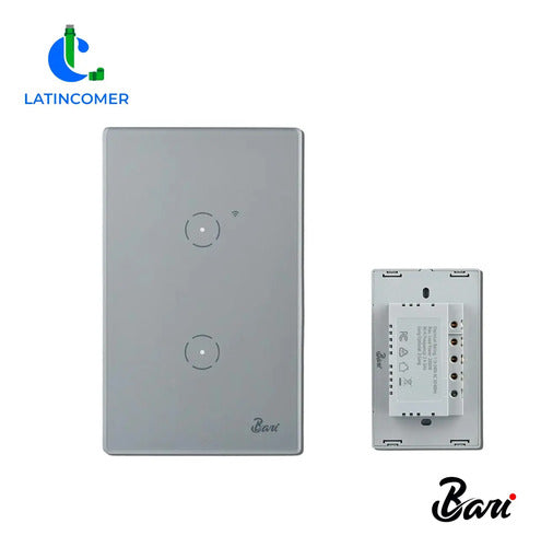 Bari Serie Grigio - Interruptor Smart Doble