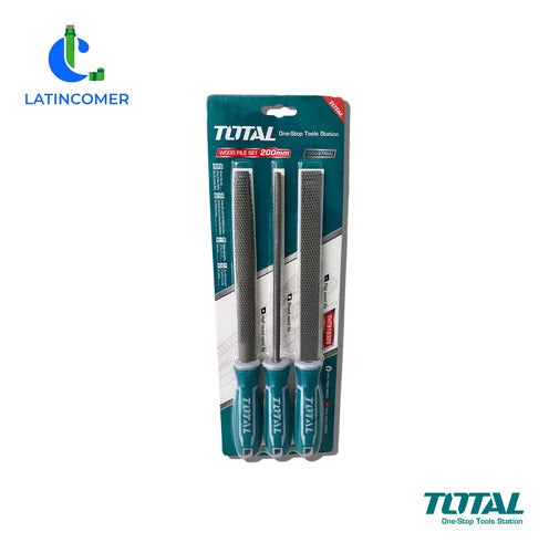 Juego De Limas Para Madera 8'' De 200mm - 3 Pzas - Total