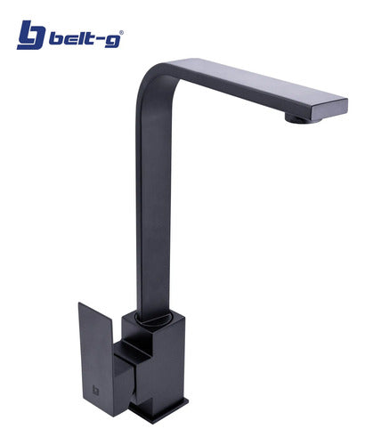 Grifo Fregadero Monomando Square Black - Gri-1623 Negro Mate