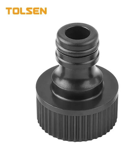 Conector Plástico Hembra 3/4 Tolsen Negro