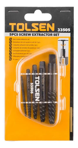 Juego De Extractor De Tornillos 5pzas Tolsen