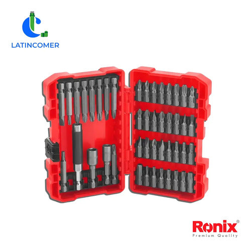 Juego Puntas Para Destornillador 1/4 Set 48pzas Ronix Rh5452