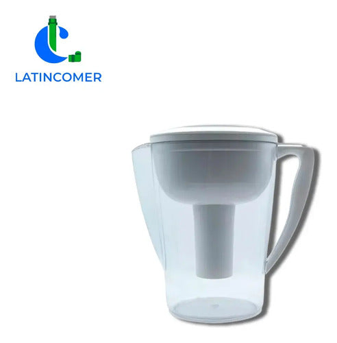 Filtro De Agua Tipo Jarra Con Carbón Activo Blanco