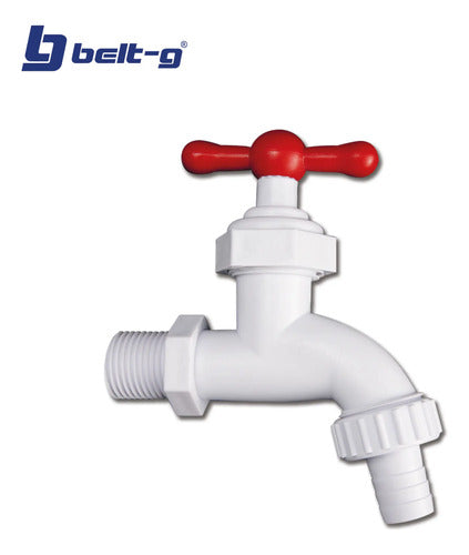 Llave Para Manguera ( Plastica ). Gri-0308 Blanco