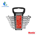 Juego De Llaves Combinadas De 8 Piezas Ronix Plateado
