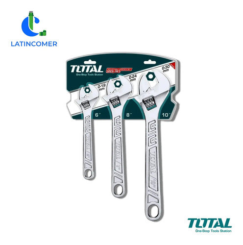 Juego De Llaves Ajustables 6 , 8 Y 10 (3 Pzas)- - Total