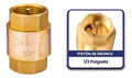 Valvula Check 1/2 ... Piston De Bronce Belt-g