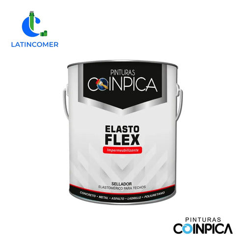 Pintura Impermeabilizante Elastomerica Elastoflex - Galon Gris Mate